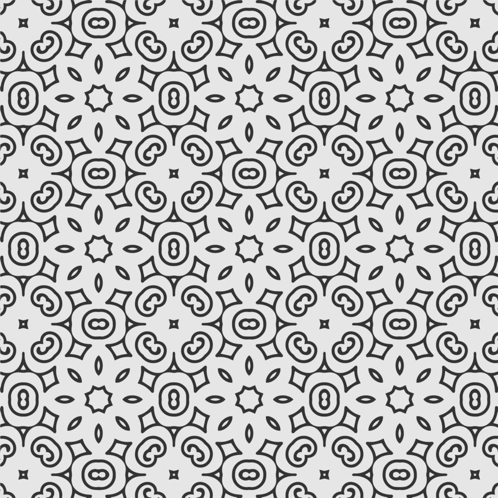 vector coloring geometric flower shapes and pattern background