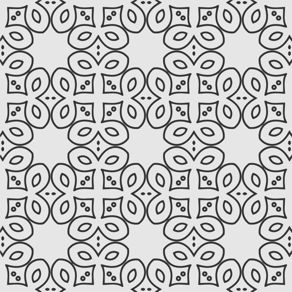 vector coloring geometric flower shapes and pattern background