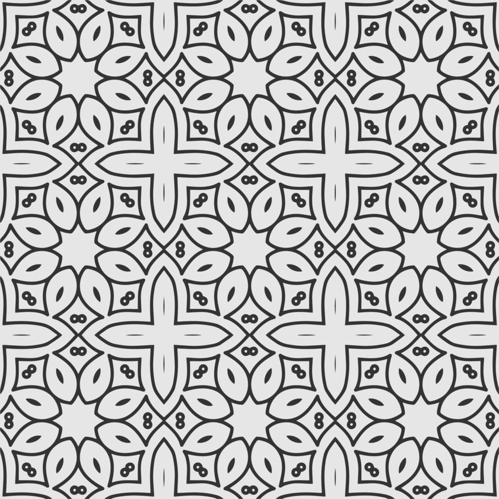 vector coloring geometric flower shapes and pattern background