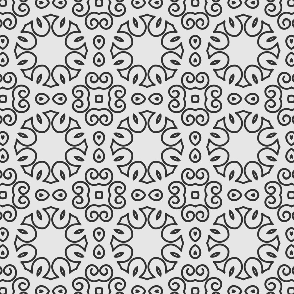vector coloring geometric flower shapes and pattern background