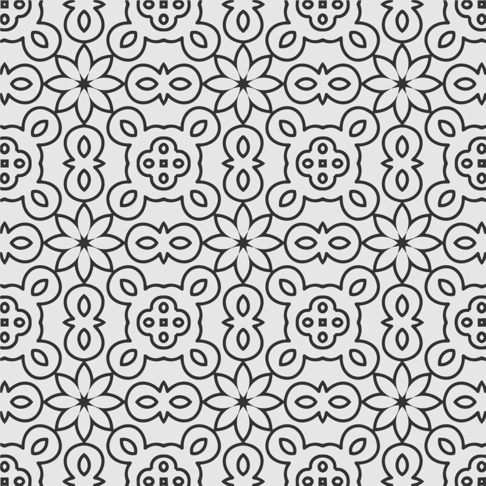 vector coloring geometric flower shapes and pattern background