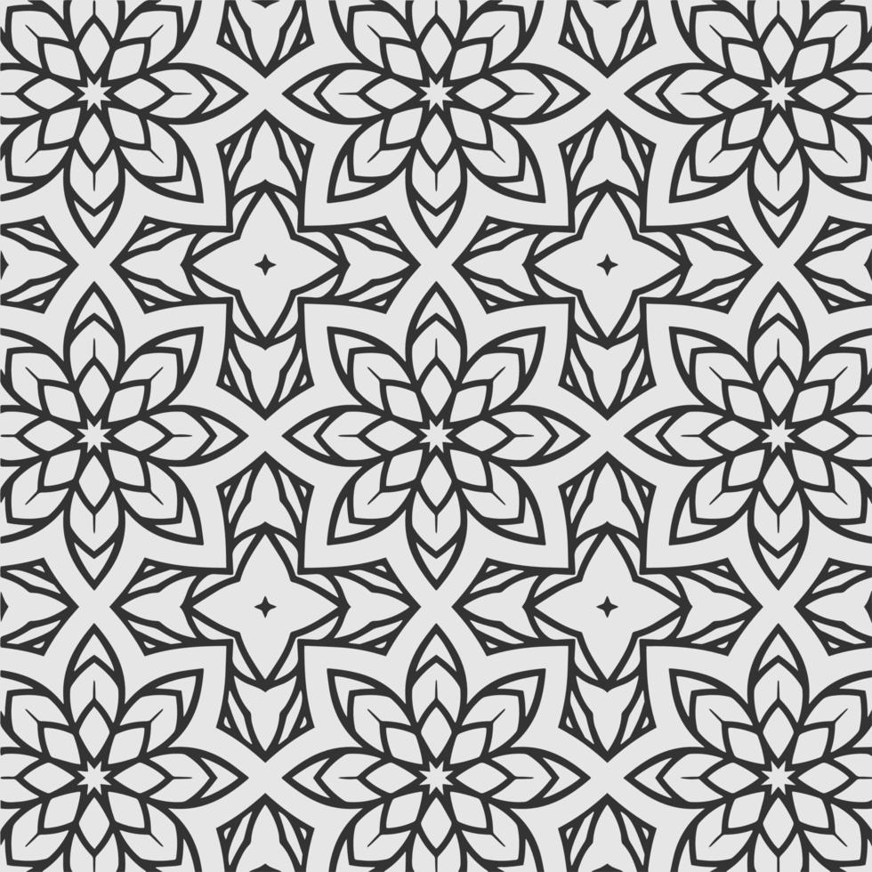 vector decorating geometric flower shapes and pattern design background
