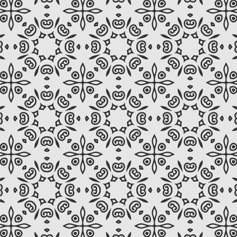 vector coloring geometric flower shapes and pattern background