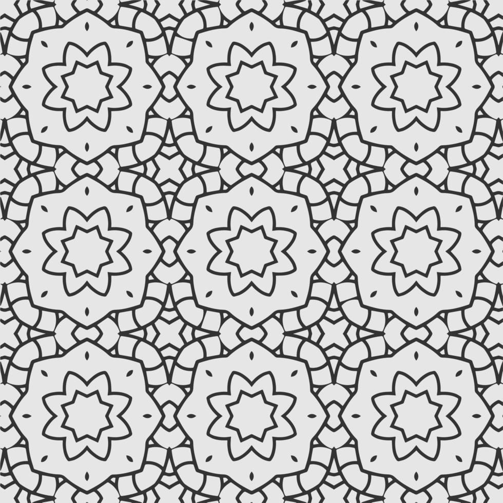 vector coloring geometric flower shapes and pattern background