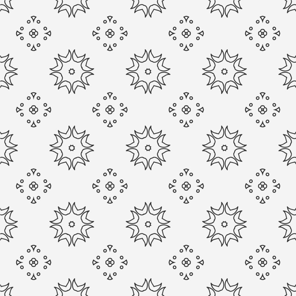 vector coloring geometric flower shapes and pattern background