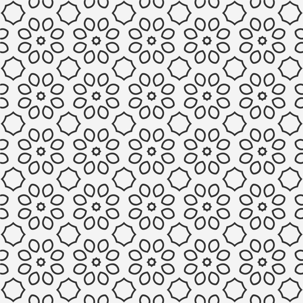 vector coloring geometric flower shapes and pattern background