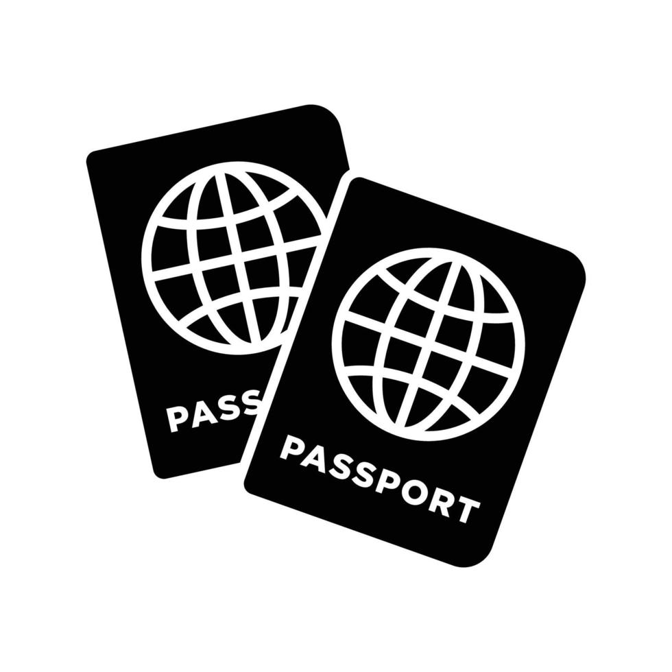 pasaporte icono vector diseño modelo sencillo y moderno