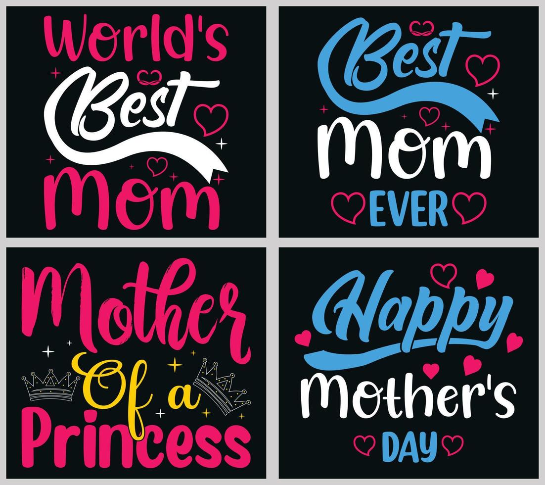 Mother's Day Svg Design Bundle.Best Mother's Day svg Designs vector