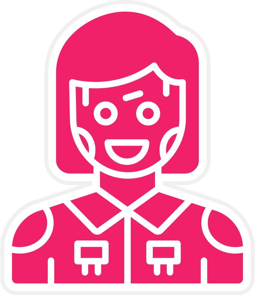 Humanoid Robot Vector Icon Style