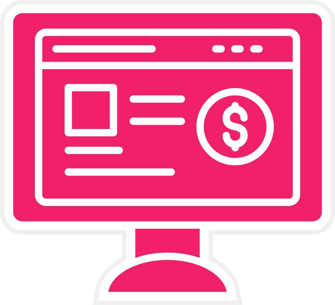 Crowdfunding Portal Vector Icon Style