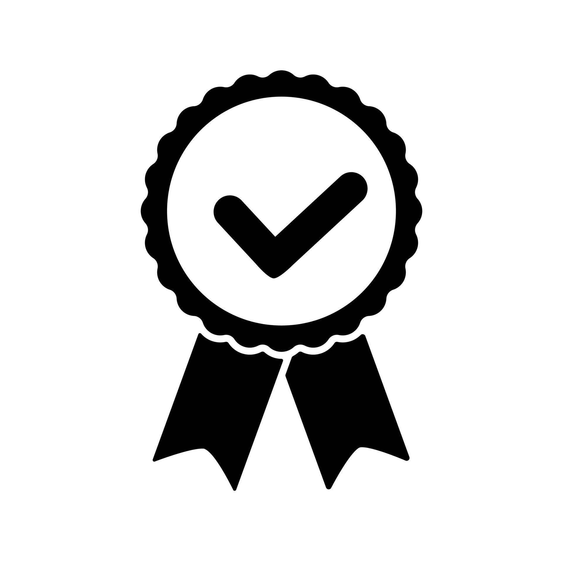 Award vector icon Check illustration sign Quality symbol ok logo Award vector icon Check illustration sign Quality symbol ok logo