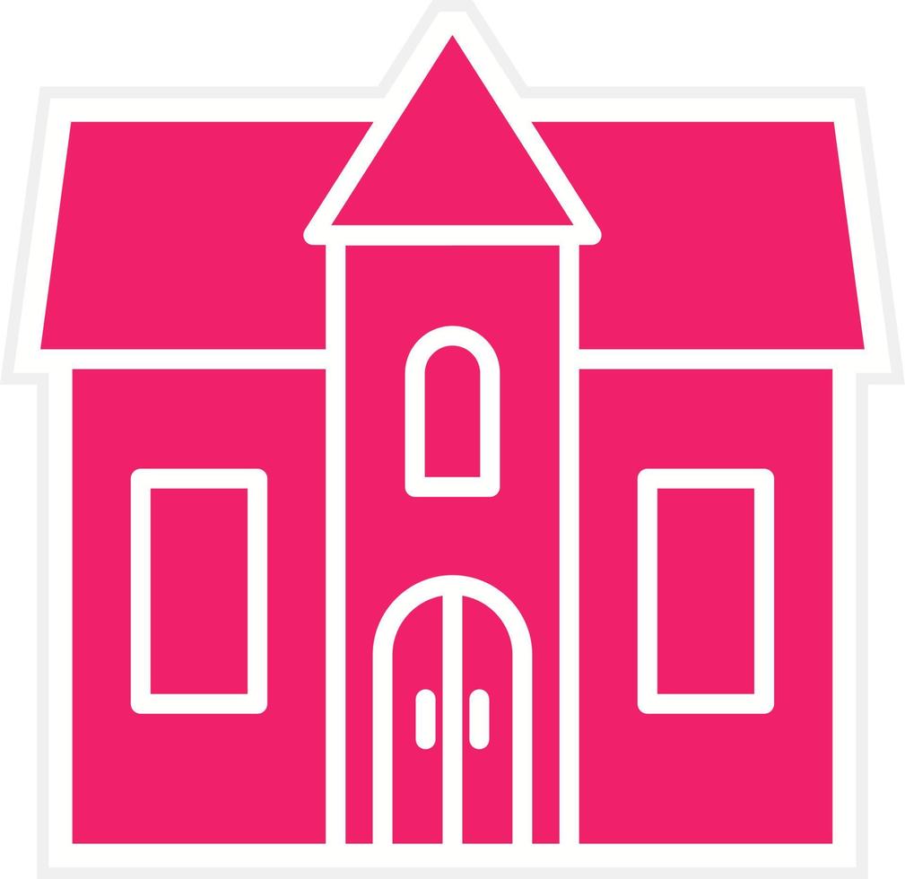 Dolls House Vector Icon Style