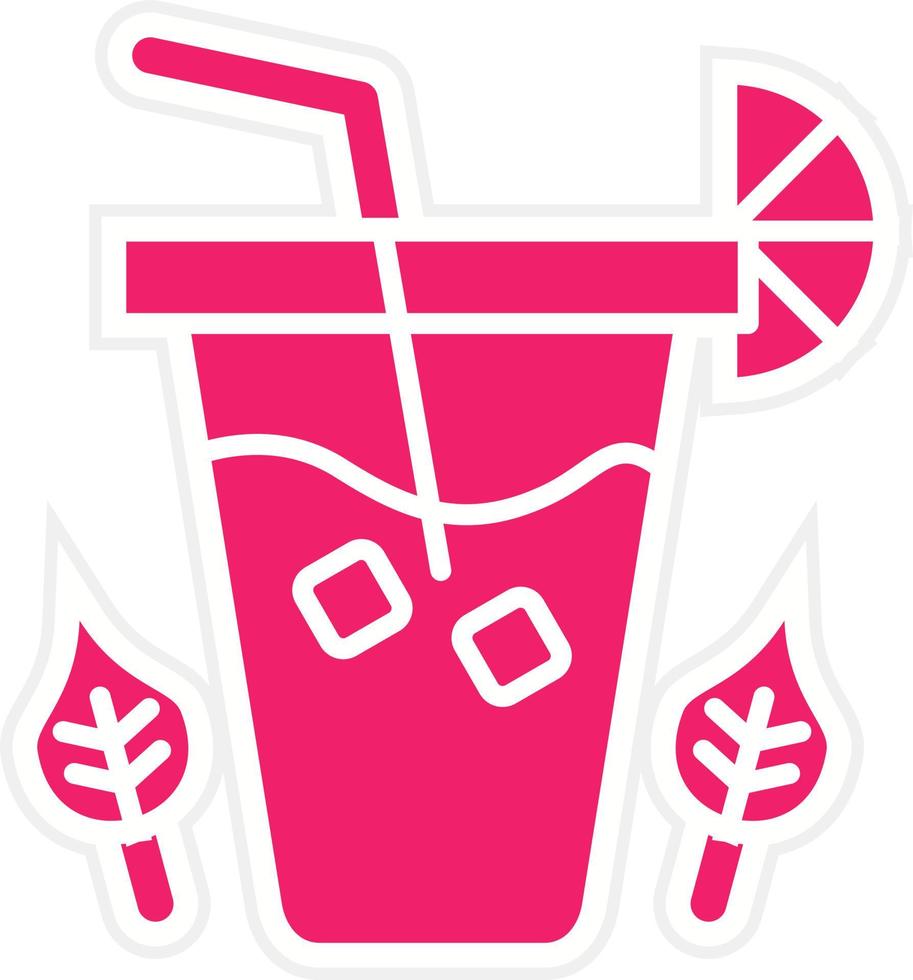 Ice Tea Vector Icon Style