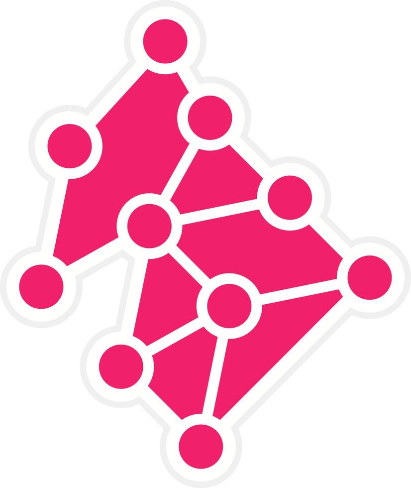 Neural Network Vector Icon Style