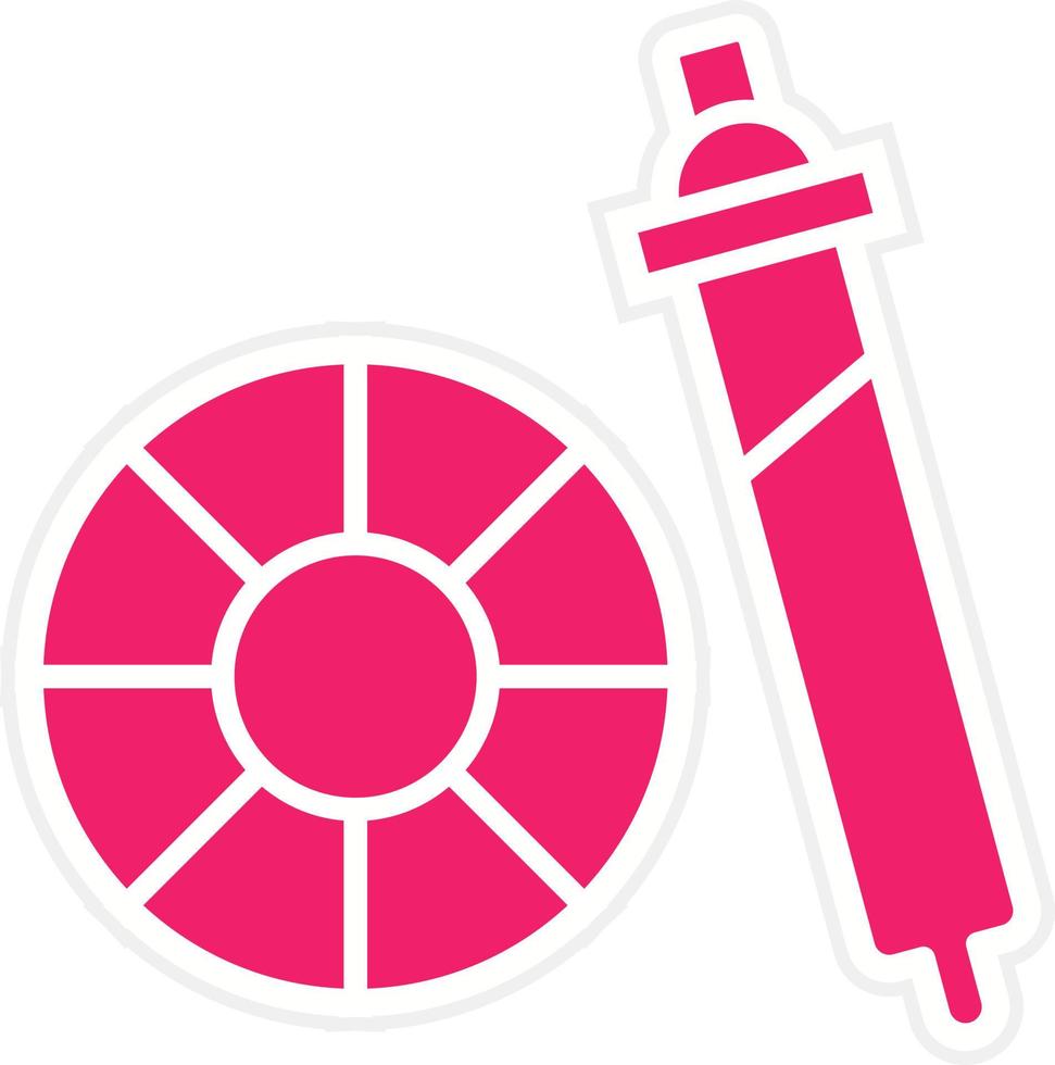 Color Wheel Vector Icon Style