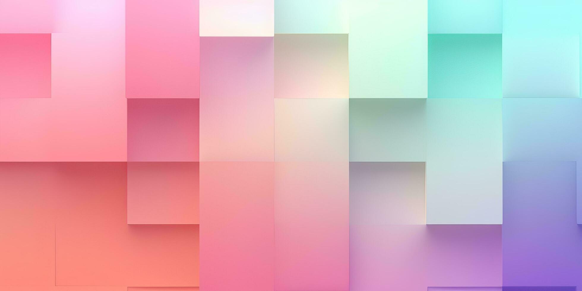 pastel brick wallpaper gradient colorful block background abstract photo