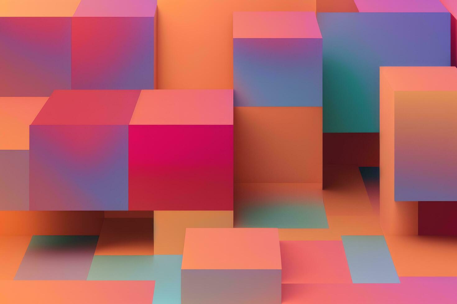 pastel brick wallpaper gradient colorful block background abstract photo