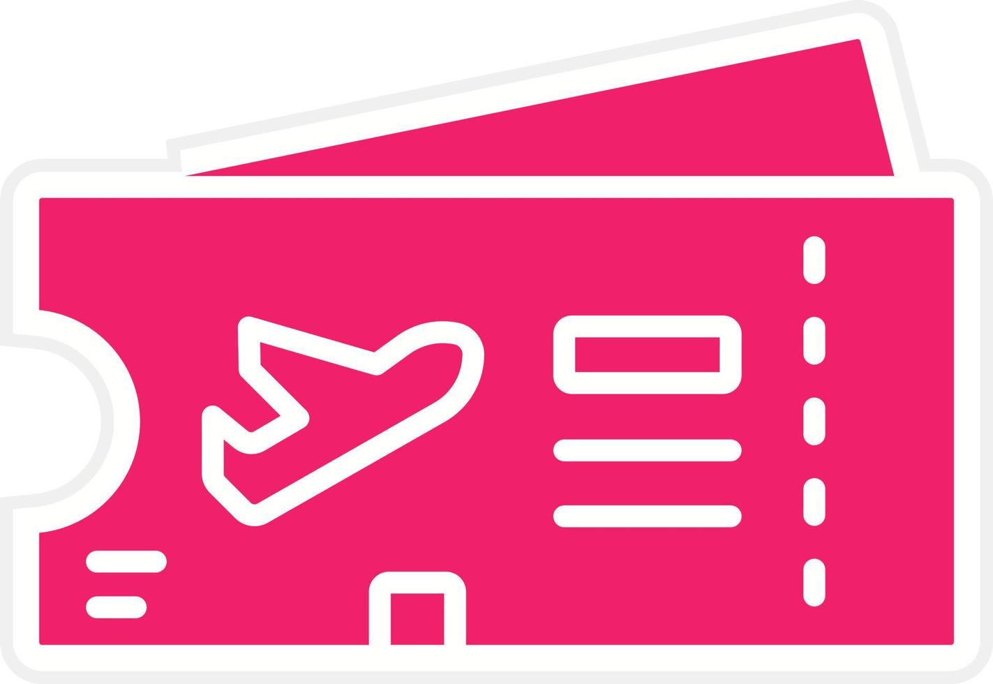 Boarding Pass Vector Icon Style
