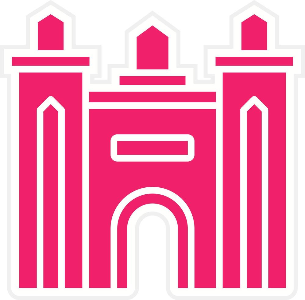 Dubai Gate Vector Icon Style