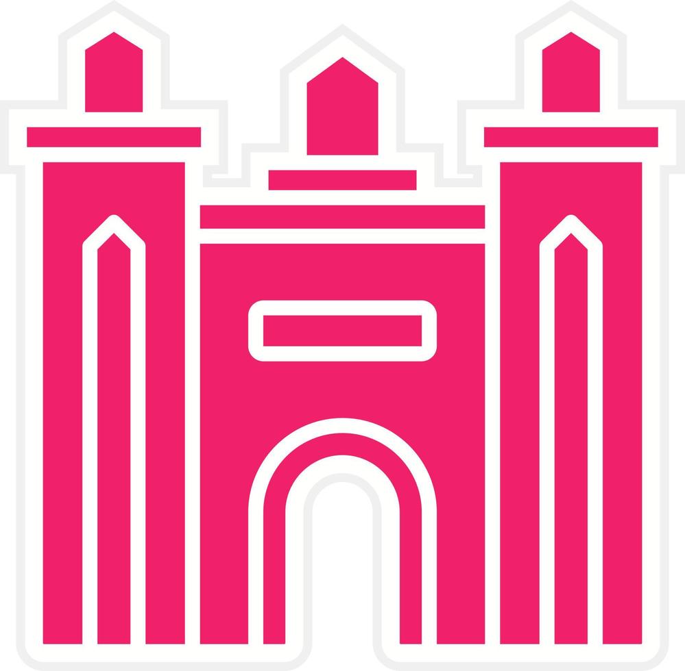 Dubai Gate Vector Icon Style