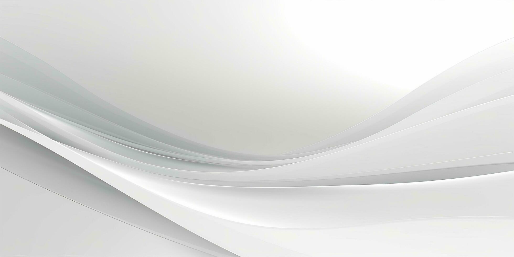 White Gradient Abstract Curve Pattern photo