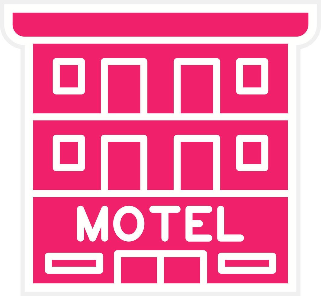 motel vector icono estilo