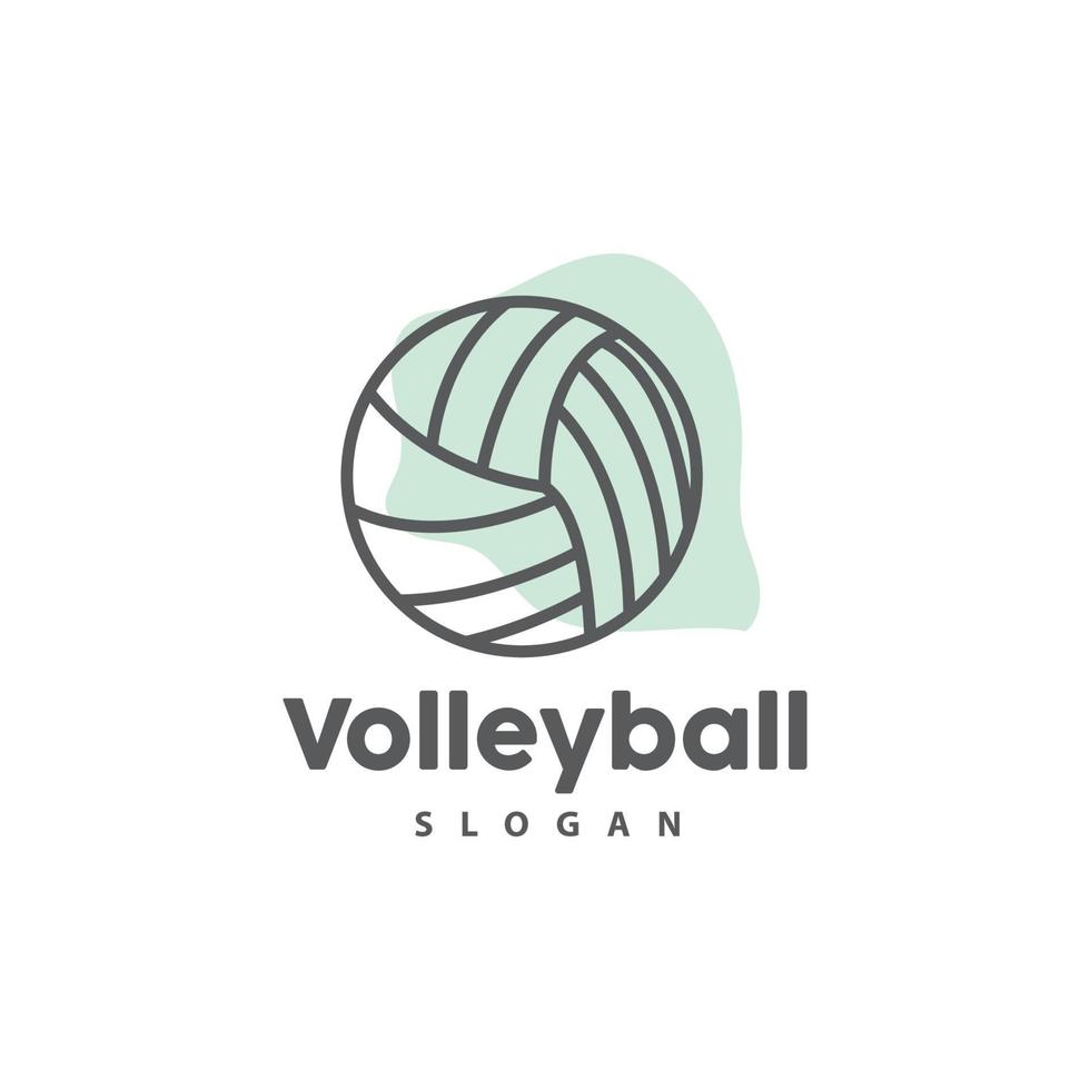 Volleyball Logo, Sport Simple Design, World Sports Tournament Vector, Illustration Symbol Icon vector