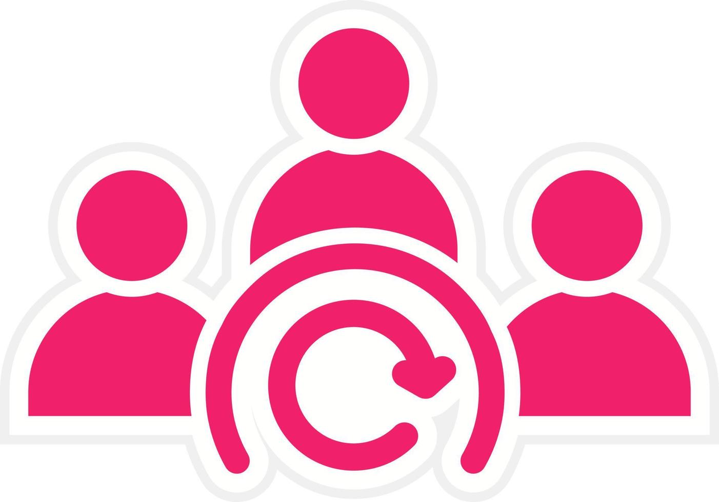 Group Dynamic Vector Icon Style
