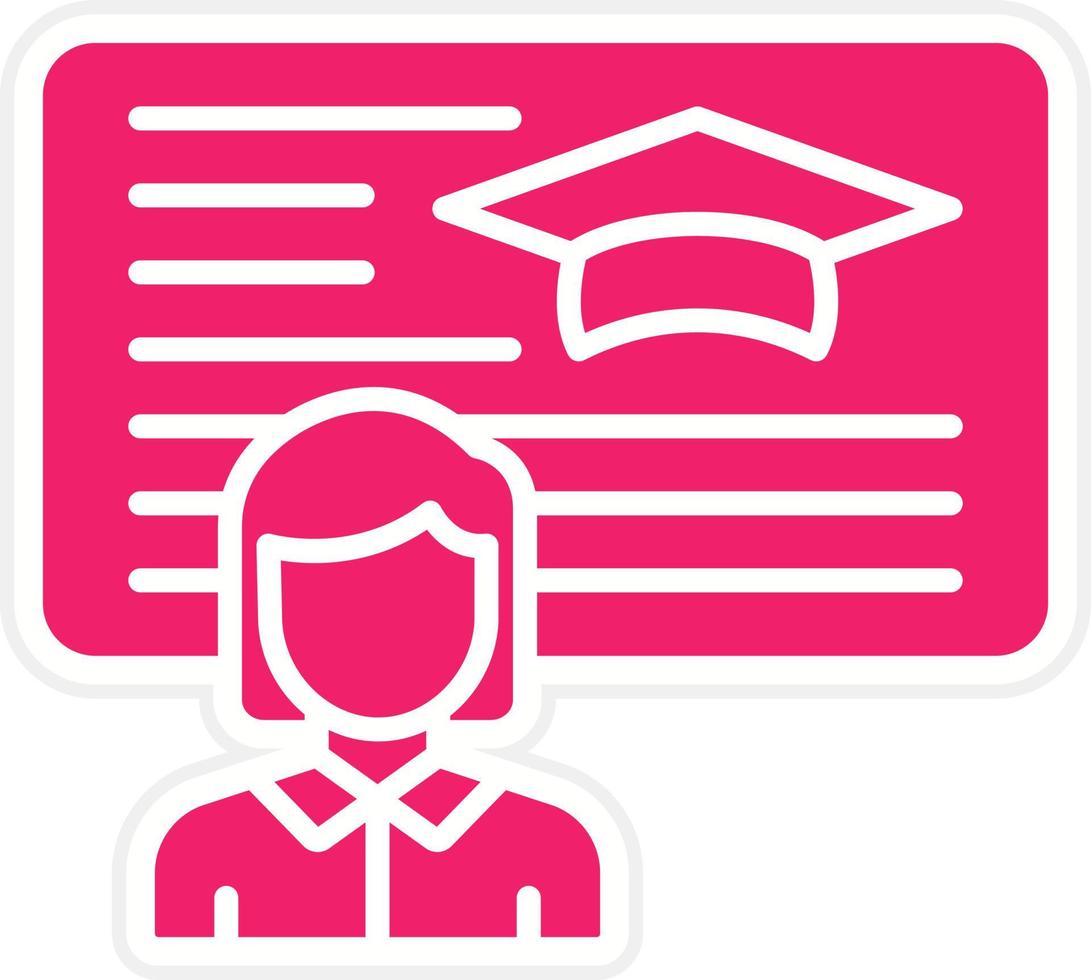 Lecturer Vector Icon Style