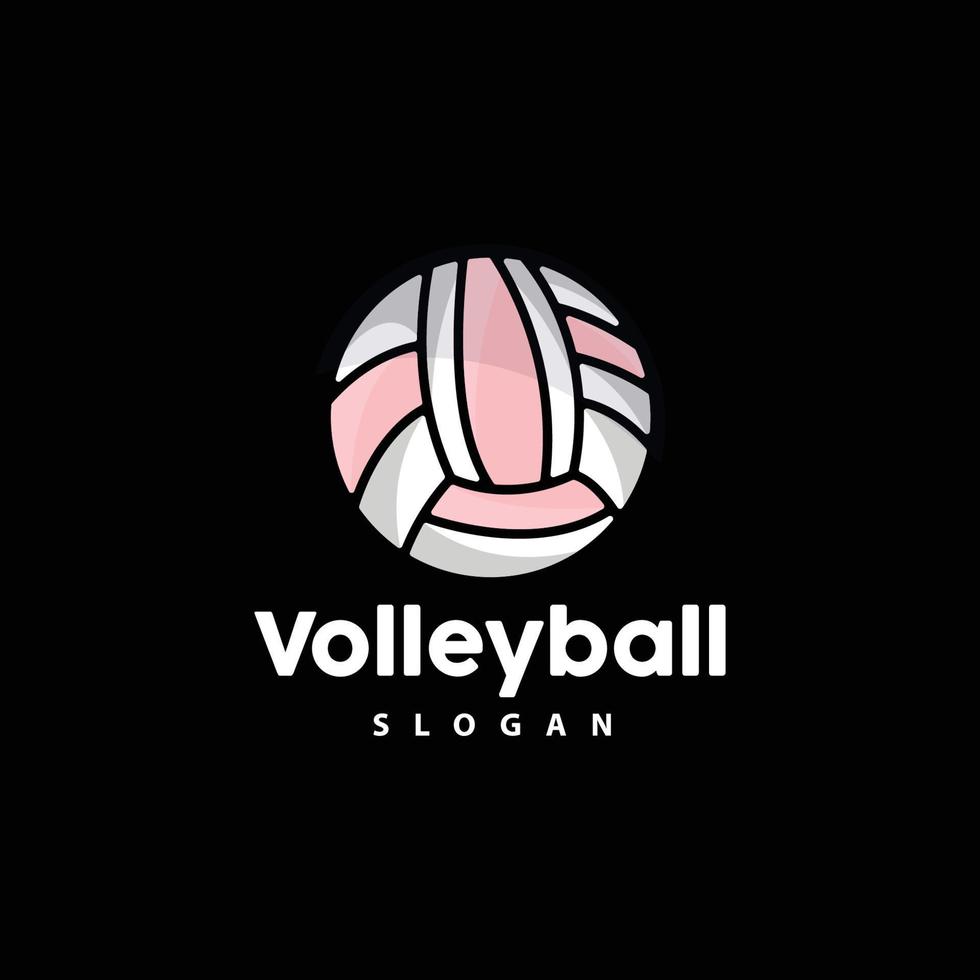 Volleyball Logo, Sport Simple Design, World Sports Tournament Vector, Illustration Symbol Icon vector