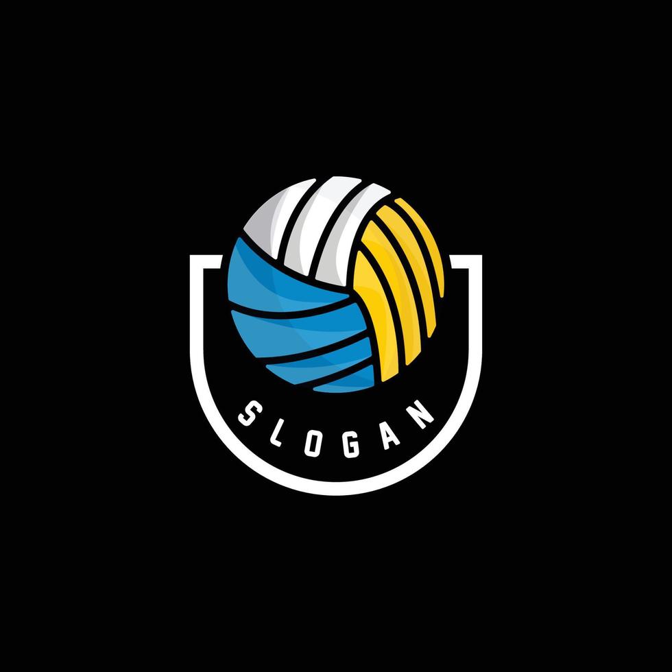 Volleyball Logo, Sport Simple Design, World Sports Tournament Vector, Illustration Symbol Icon vector