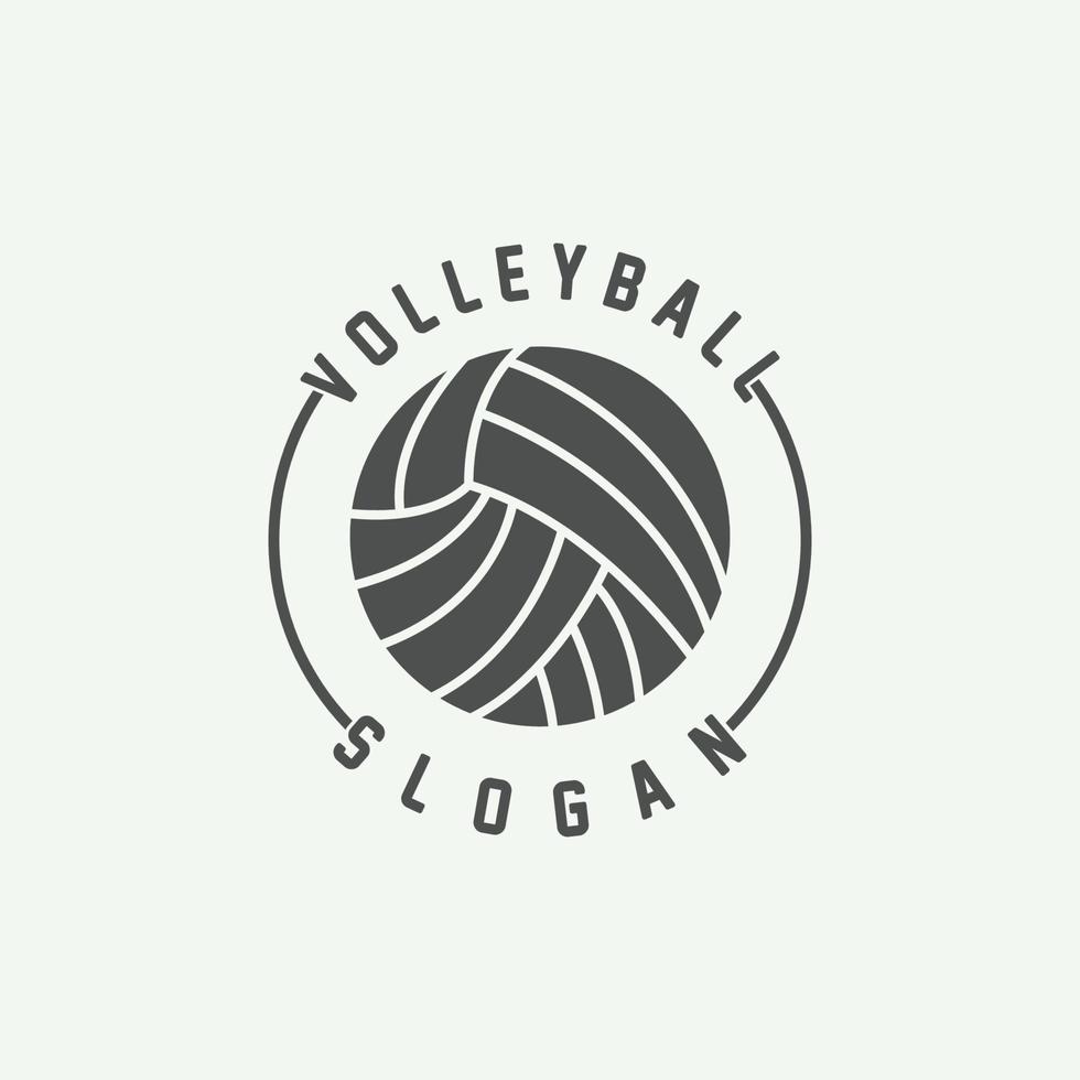 Volleyball Logo, Sport Simple Design, World Sports Tournament Vector, Illustration Symbol Icon vector