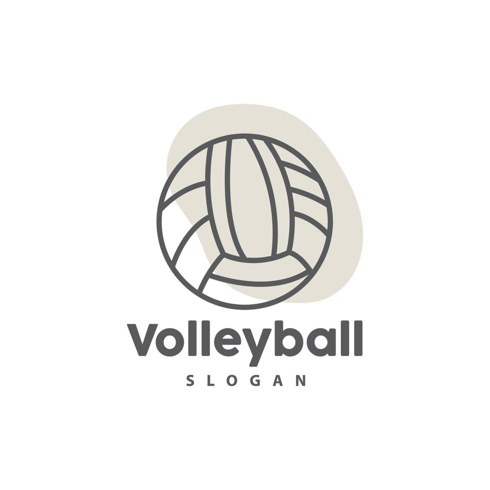 Volleyball Logo, Sport Simple Design, World Sports Tournament Vector, Illustration Symbol Icon vector