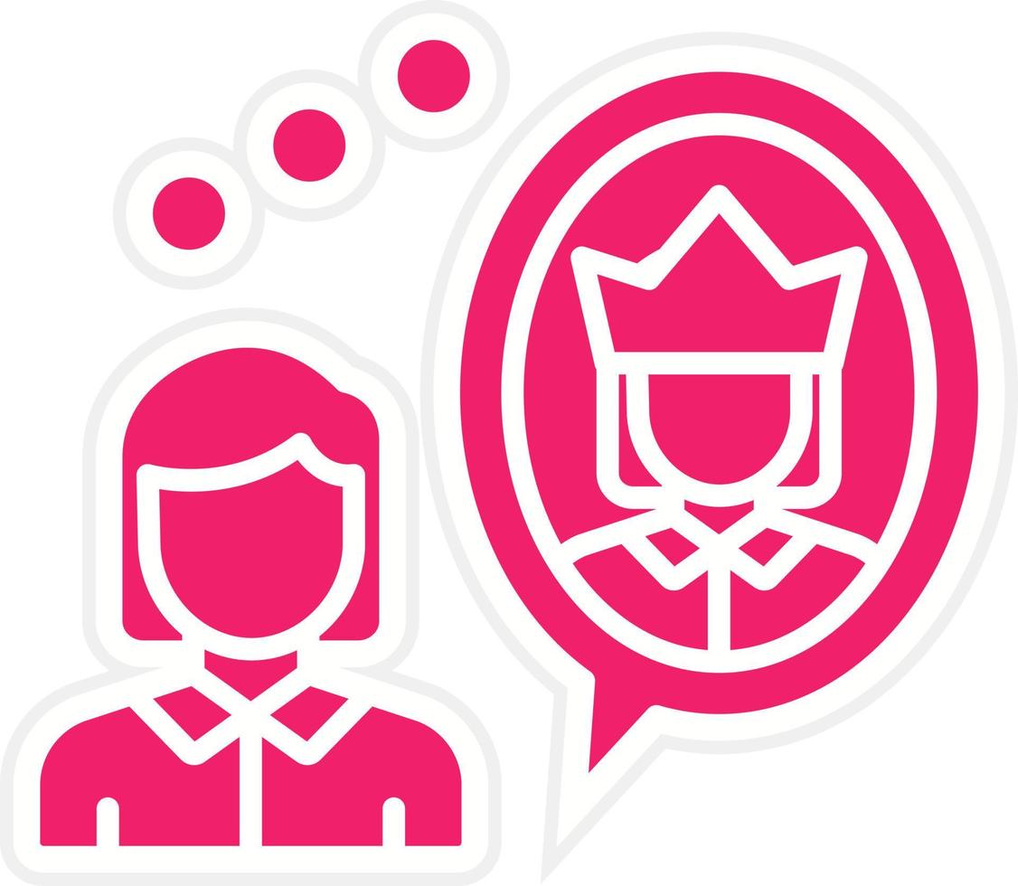 Self Esteem Vector Icon Style