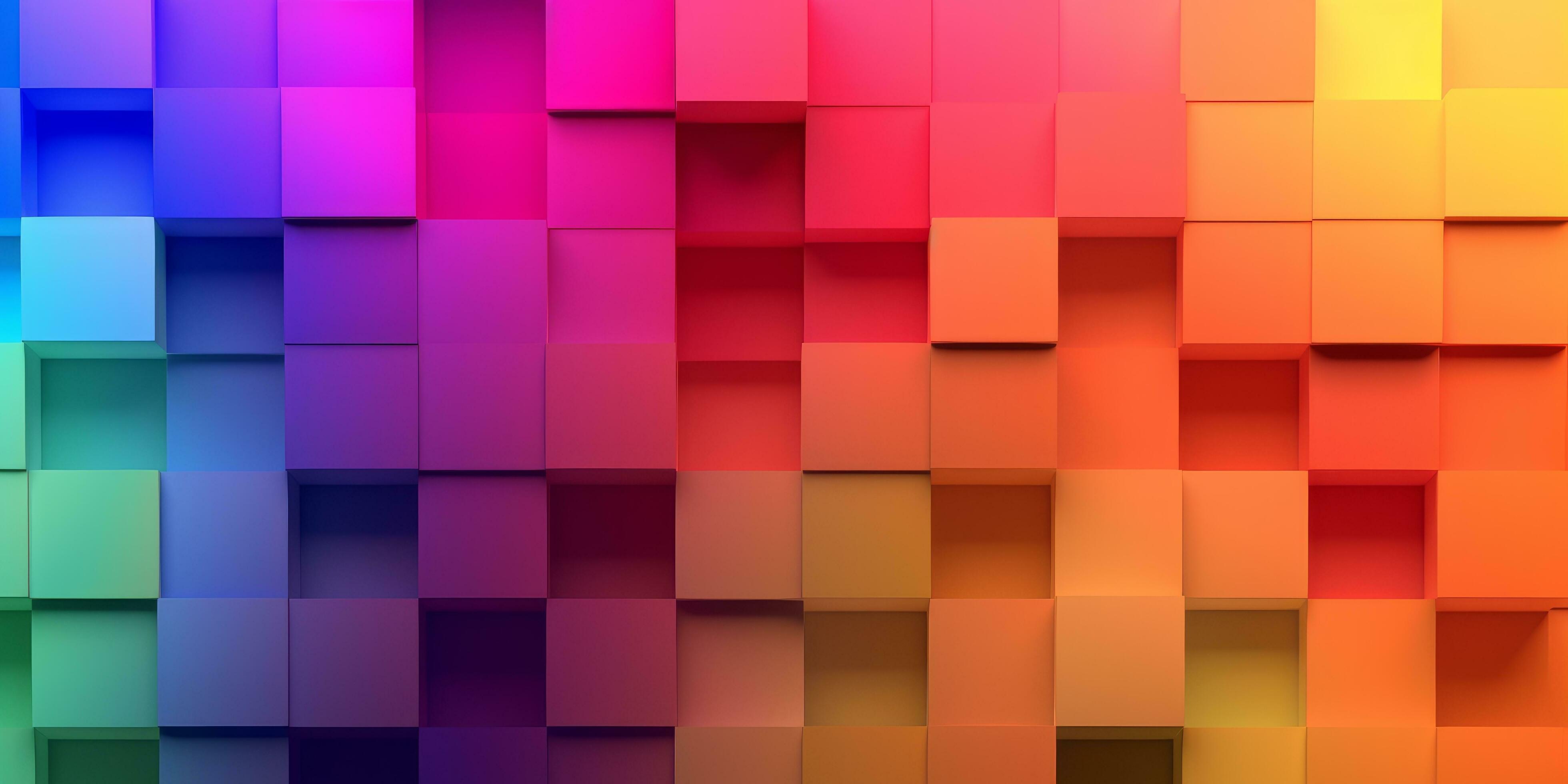 pastel brick wallpaper gradient colorful block background abstract