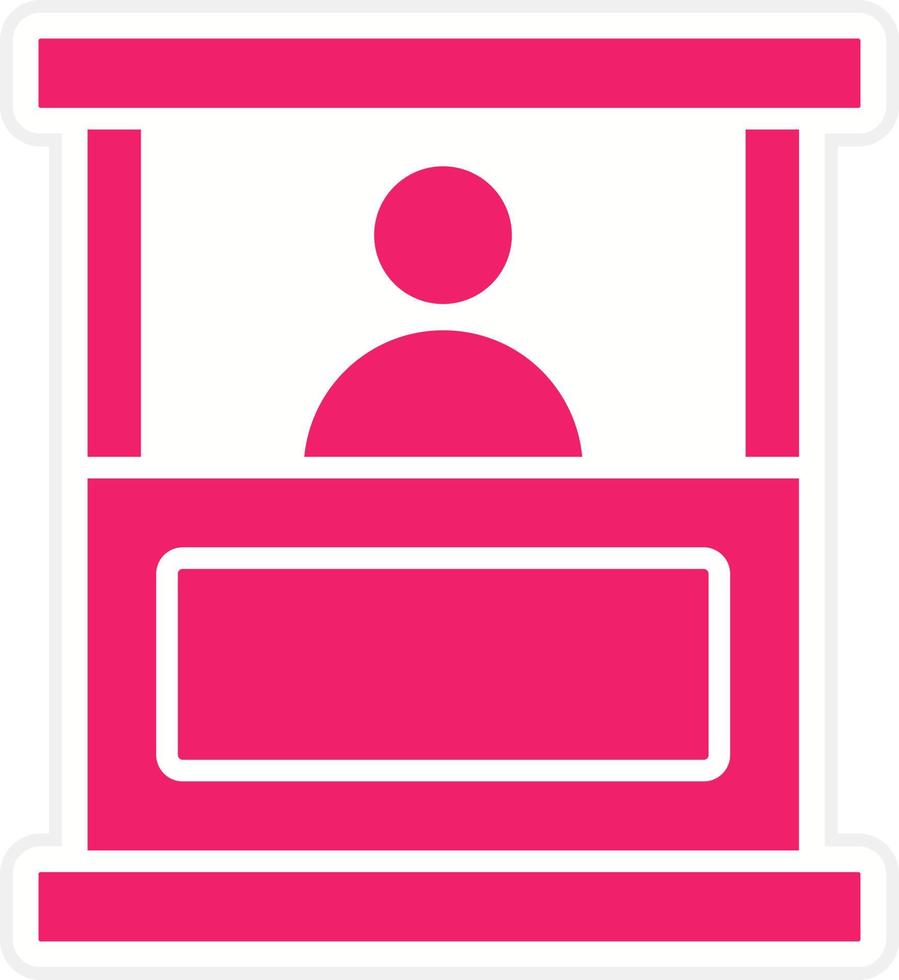 Booth Vector Icon Style