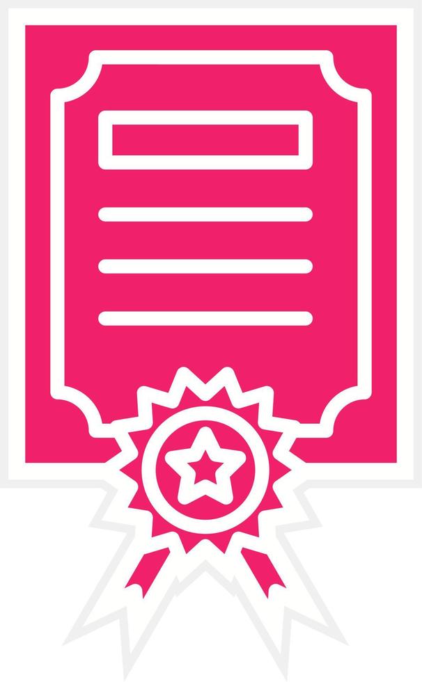 diploma vector icono estilo