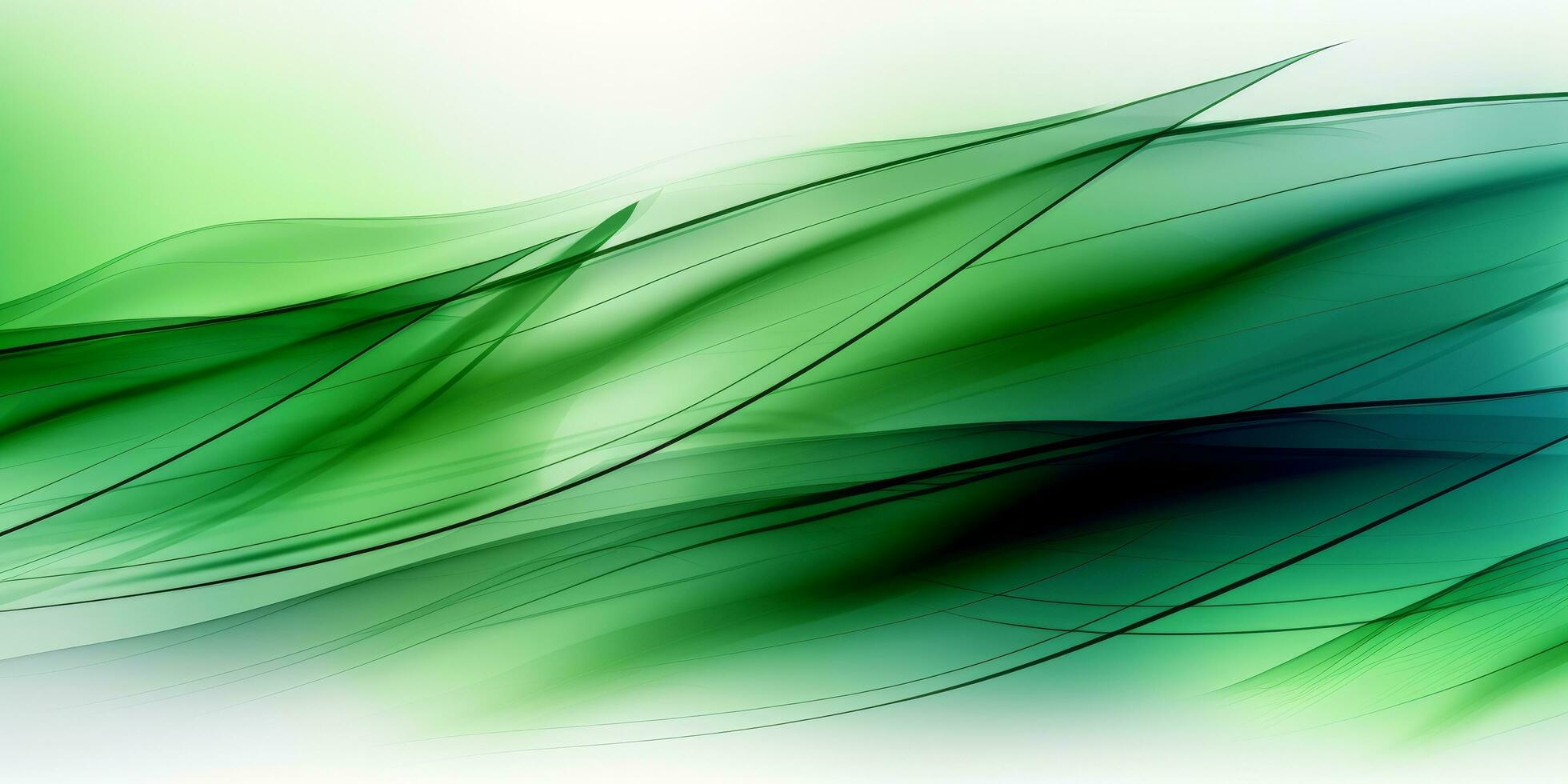 Green Gradient Abstract Curve Pattern Background photo