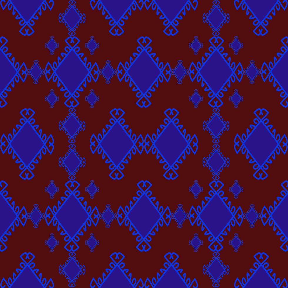 blue geometric ethnic pattern illustration design photo