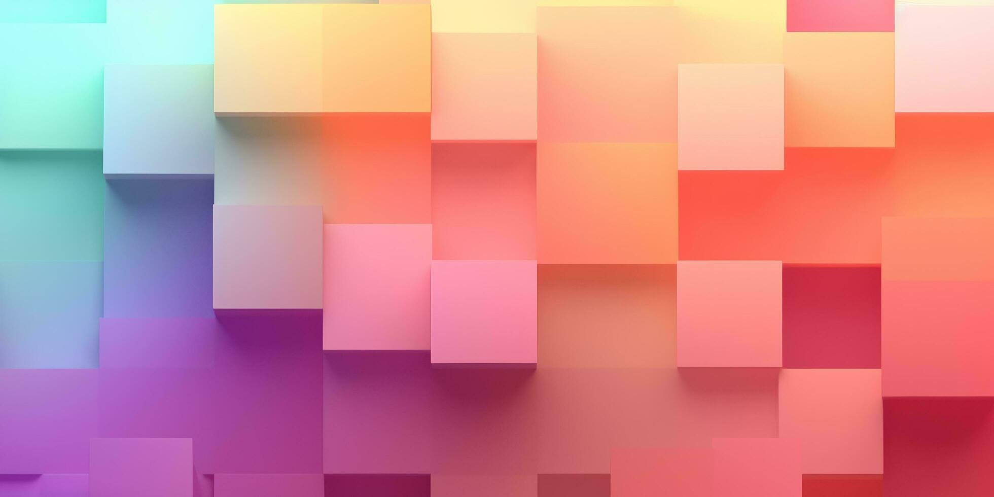 pastel brick wallpaper gradient colorful block background abstract photo