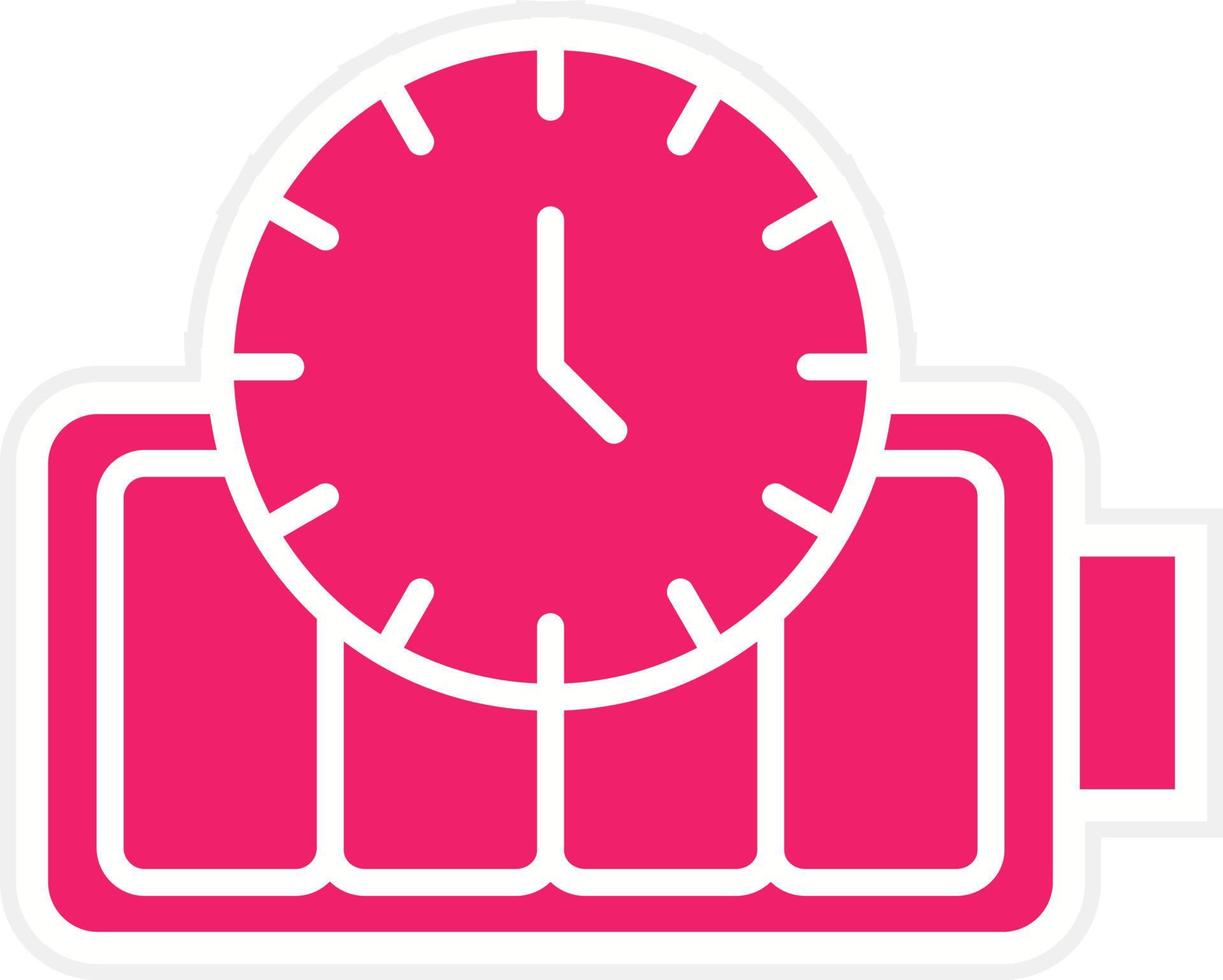 Battery Duration Vector Icon Style