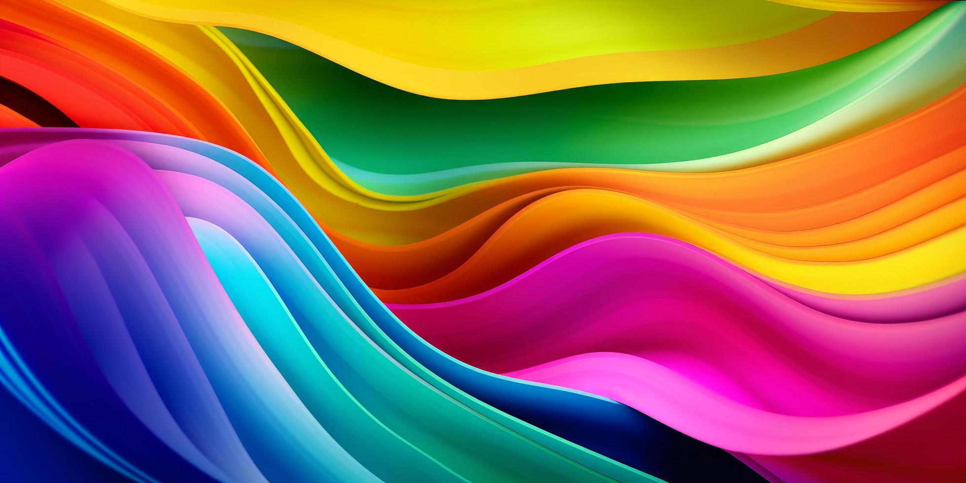 Colorful Wave Abstract  Background photo