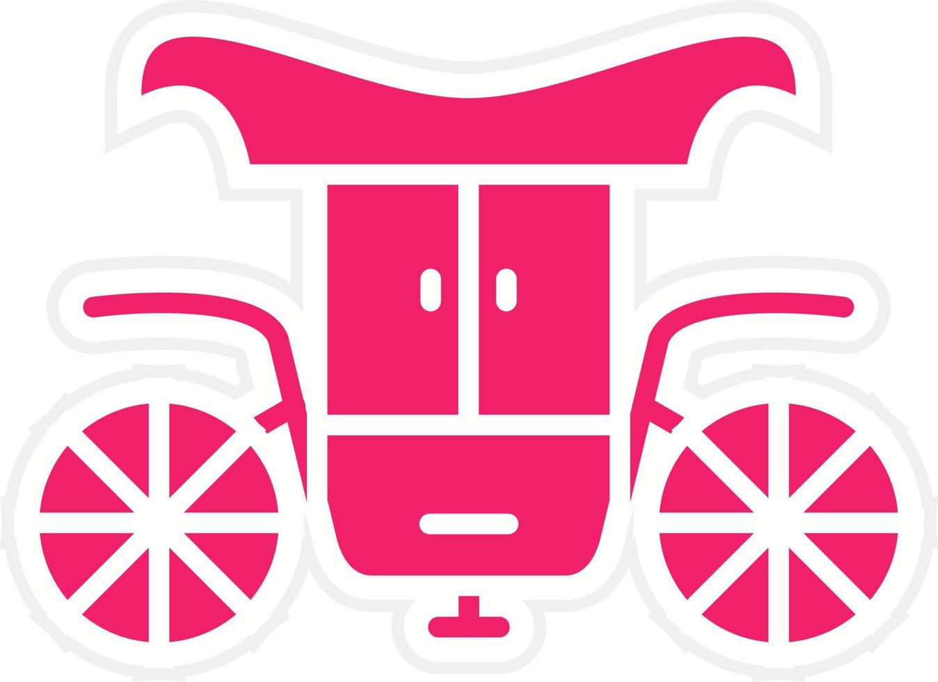 Carriage Vector Icon Style