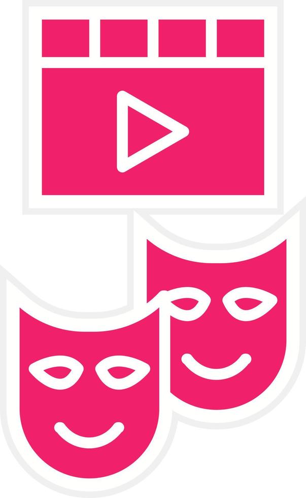 Acting Vector Icon Style