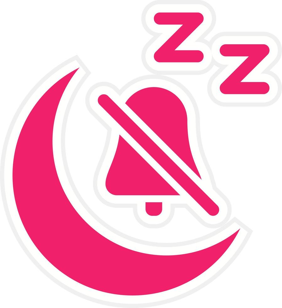 Quiet Time Vector Icon Style