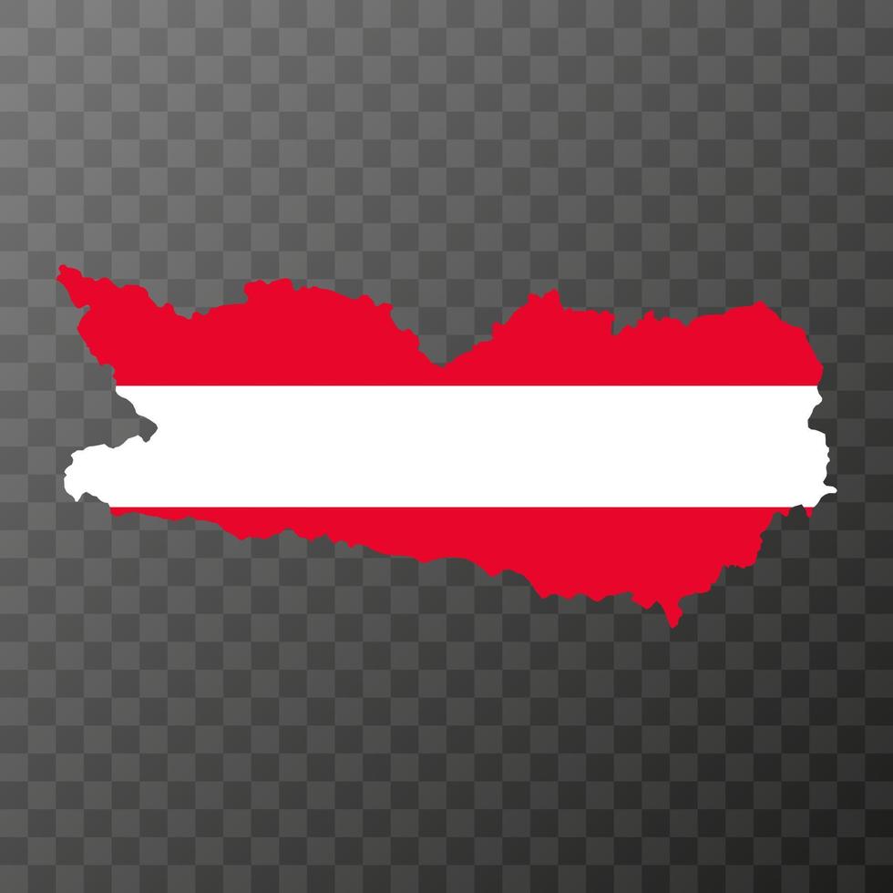 Carinthia state map of Austria. Vector illustration.