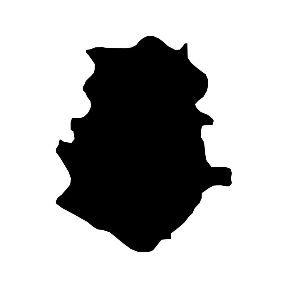 Bucharest Ilfov development egion map, region of Romania. Vector illustration.