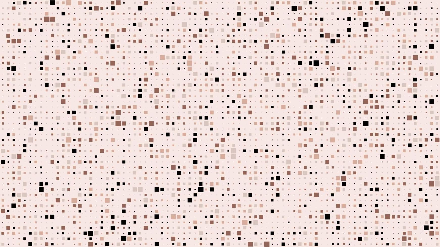 Abstract geometric background of squares. Brown pixel background with empty space. Vector illustration.