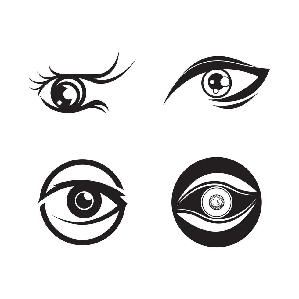 Eye care vector logo design