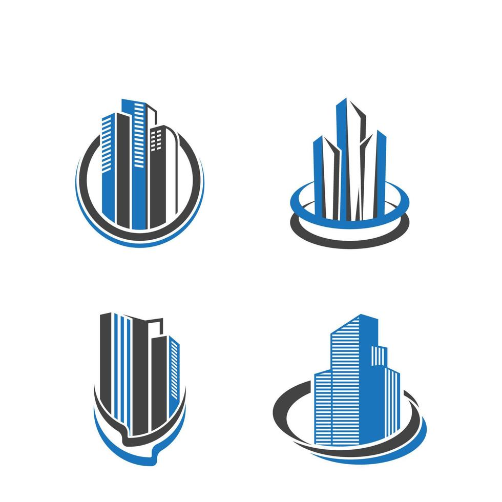 edificio logo vector y símbolo icono